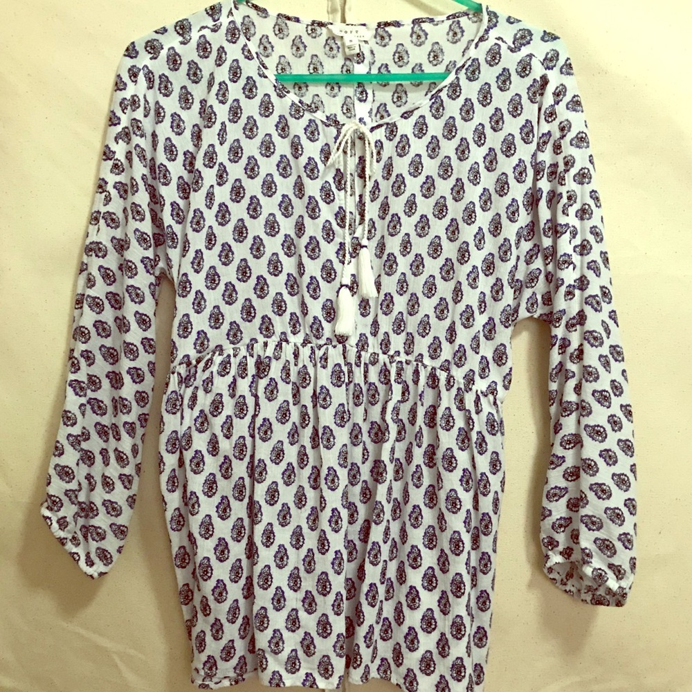 Soft Joie cotton boho top